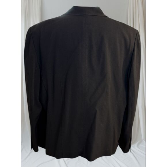 Talbots Blazer 2-Button Black Plus Sz. 18W Italian Fabric Classic Statement - Picture 6 of 9